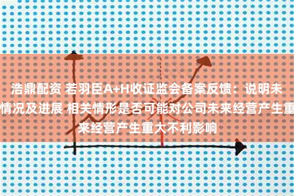 浩鼎配资 若羽臣A+H收证监会备案反馈：说明未决诉讼具体情况及进展 相关情形是否可能对公司未来经营产生重大不利影响